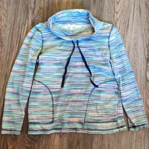 Talbots Petites Colorful Cowl Neck Jumper